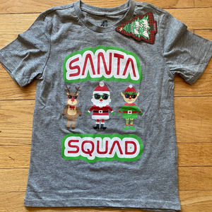 NWT American Dream Team Network ADTN Kids Santa Squad Cotton Blend Shirt (8)